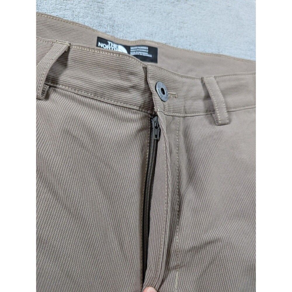 The North Face Rockaway Shorts Mens 34 Beige Nylon Stretch Hiking Outdoor - Picture 4 of 10